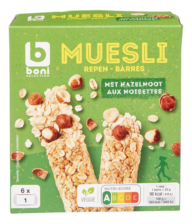 Mueslireep Met Hazelnoten 150 G