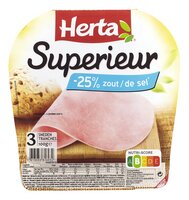 ham superieur -25% zout