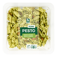 Penne groen pesto en tomaten