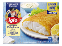 Gepaneerde kabeljauwfilets 4st