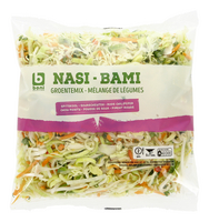 Wokgroenten nasi bami