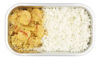 Rode curry scampi rijst
