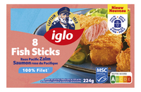 Fish sticks zalm 8st