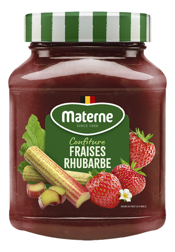 MATERNE confiture fraises-rhubarbe