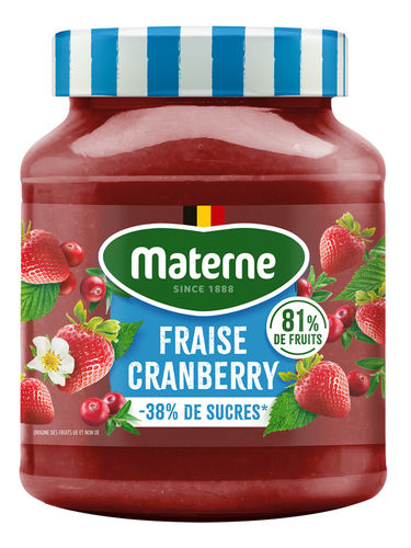 MATERNE Confiture Fraise -38% sucre