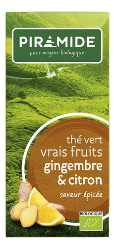 PIRAMIDE Thé vert gingem-citron Bio