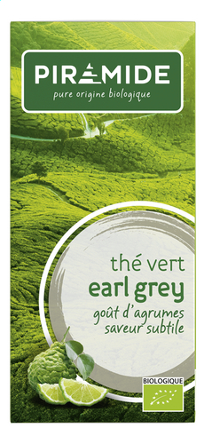 PIRAMIDE Earl Grey thé vert Bio