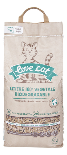 LOVE CAT litière végétale pour chat