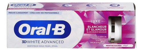 ORAL-B dentifrice adv.glam.white