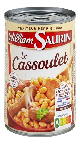WILLIAM SAURIN cassoulet conserve