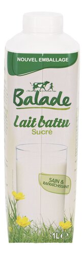 BALADE Lait battu sucré
