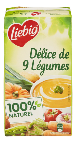 Liebig, DéliSoup', Soupe, Tomates-Légumes, 1 l