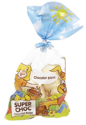 SUPERCHOC oeufs de Pâq. choc. bl.