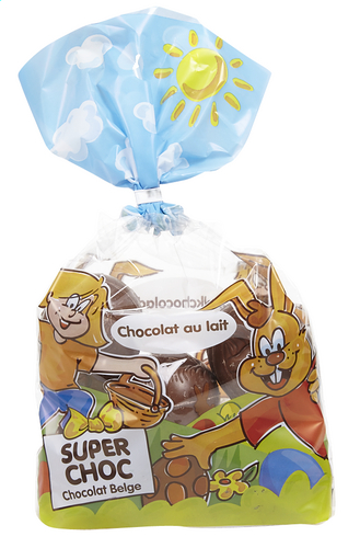 SUPERCHOC oeufs de Pâq. choc. lait