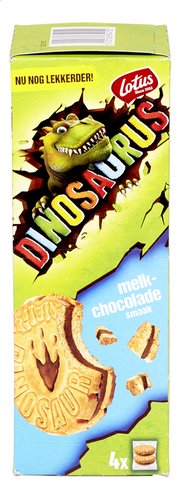 DINOSAURUS koeken melkchocolade 4st