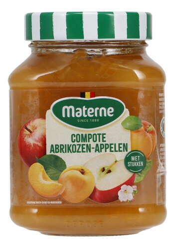 MATERNE compote abrikoos-appel bok