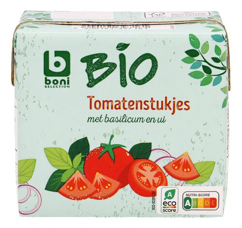 BONI BIO tomatenstukjes basil.ui