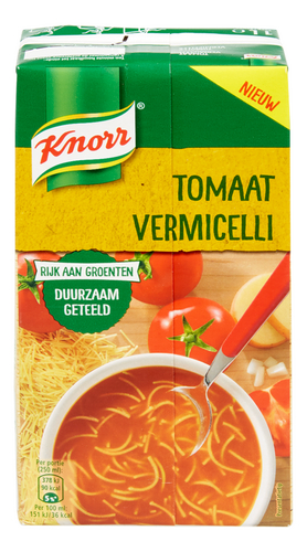 KNORR soep tomaat-vermicelli