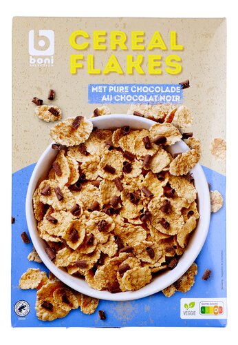 BONI Cereal Flakes pure chocolade