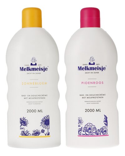 MELKMEISJE pioenroos/zonnebloem