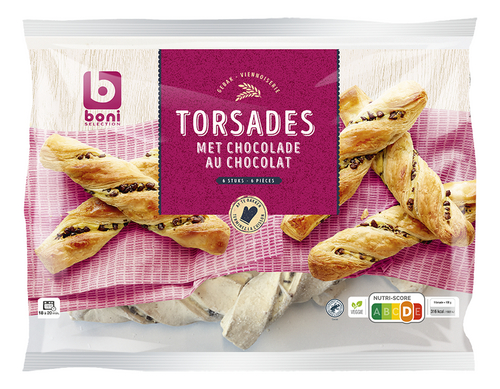 BONI chocoladetorsade 6st