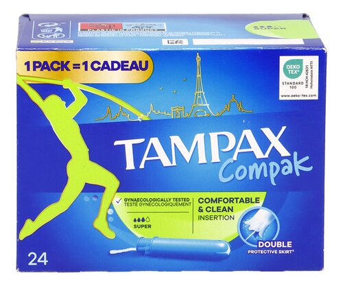 TAMPAX COMPAK tampons super