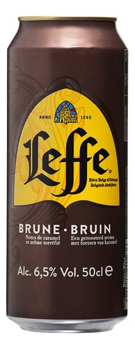LEFFE bière abbaye brune 6,5% can