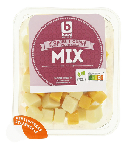 BONI saladeblokjes assort. kaas