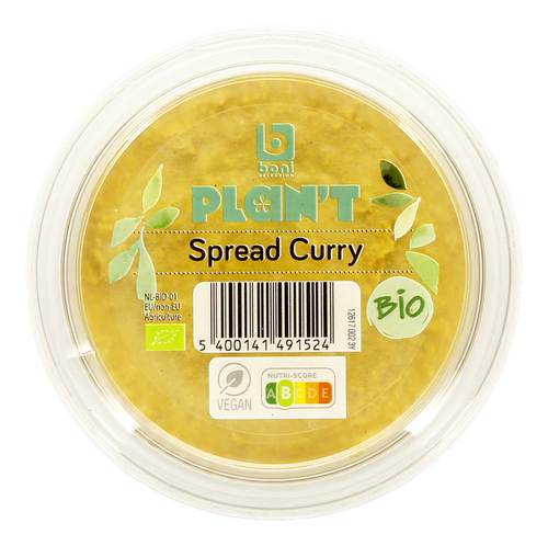 BONI PLAN'T vegan curry spread Bio