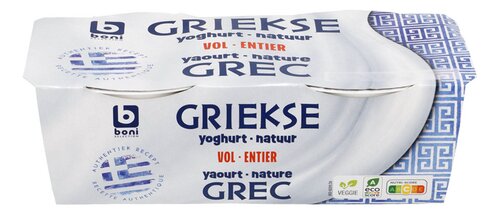 BONI yaourt grec entier nature