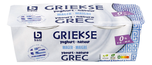 BONI yaourt grec nature 0%mg