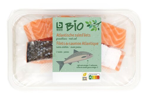 BONI BIO Noorse zalmfilet huid