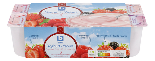 BONI yaourt fruits mixés 3 goûts