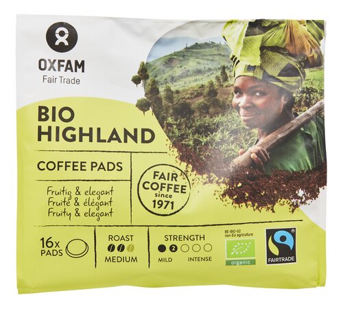OXFAM FAIRTRADE pads Highland Bio