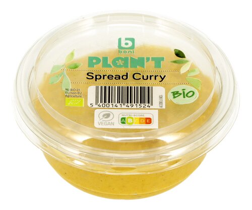 BONI PLAN'T vegan curry spread Bio