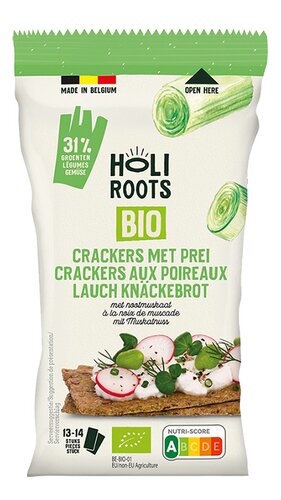 HOLIROOTS Cracker Prei Nootmusk.Bio 150g