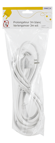 CHACON rallonge 3m blanc