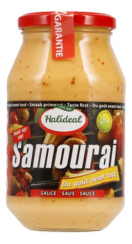 Halideal: samourai bokaal, andalouse bokaal en pili-pili saus