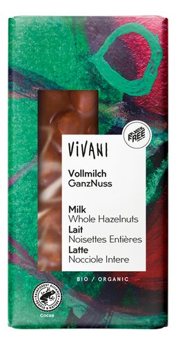 VIVANI ch. lait noisettes ent.Bio