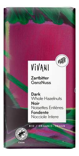 VIVANI ch. noir noisettes ent.Bio