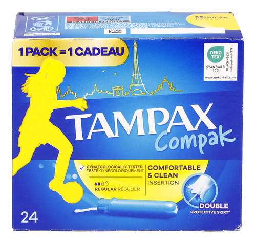 TAMPAX COMPAK tampons regular