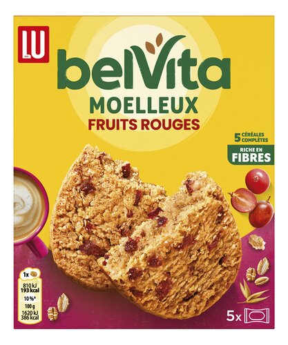 LU BELVITA Soft Baked rode vrucht