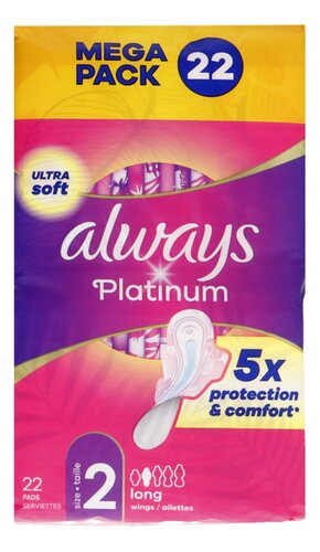 ALWAYS platinum mega long+