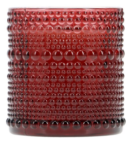 SPAAS kaars glas Twinkling donkerrood