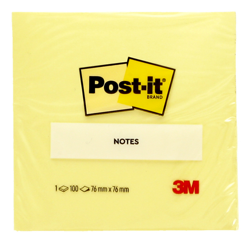 POST-IT notes canary yellow 100 vellen