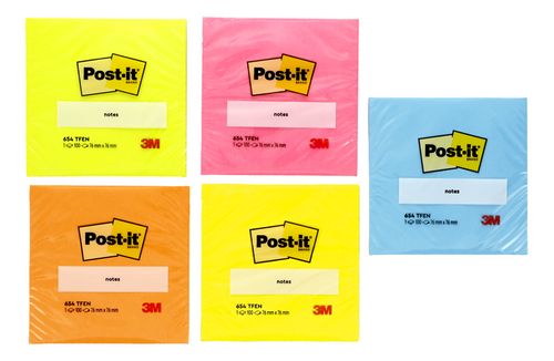 POST-IT notes kleurenass. 100 vellen