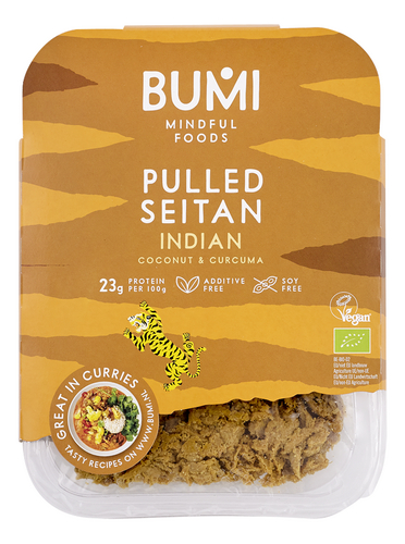 BUMI Pulled seitan Indian Bio