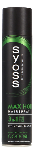 SYOSS spr.cheveux max hold /volume