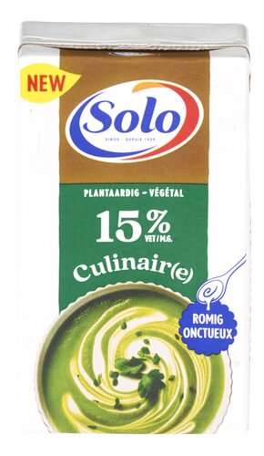 SOLO Crème fraîche Végét 15 % M.G.