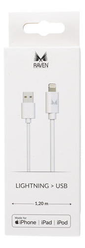 RAVEN Câble usb-A Lightning Mfi 1,2m